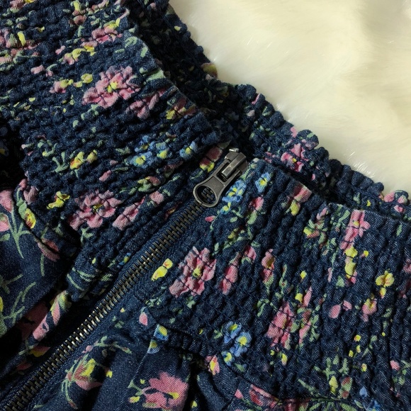HWY Jeans Floral Zip Skirt - Picture 2 of 3